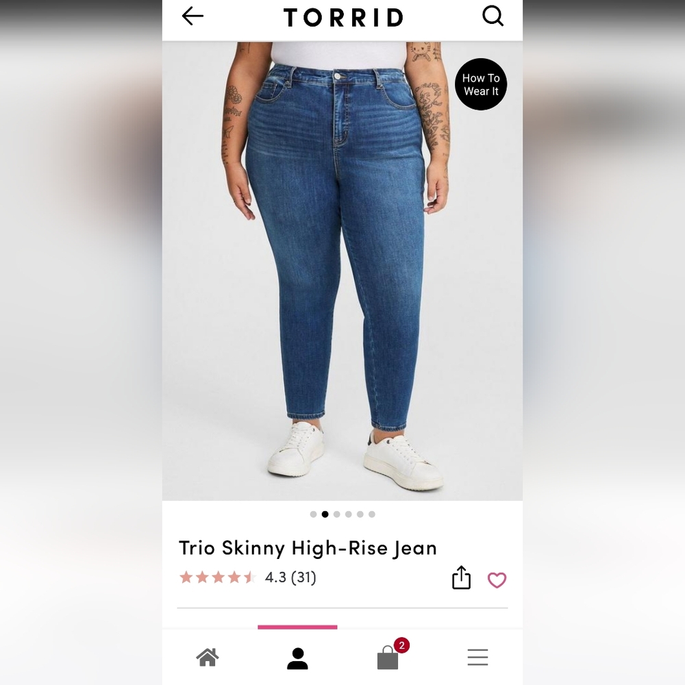 Torrid Trio Jeans Size 22-26